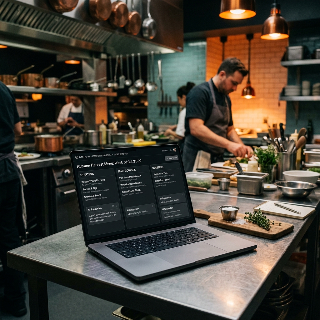 Macbook Pro in der Küche